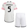 Virallinen Fanipaita + Shortsit Juventus Locatelli 5 Vieraspelipaita 2023-24 - Lasten